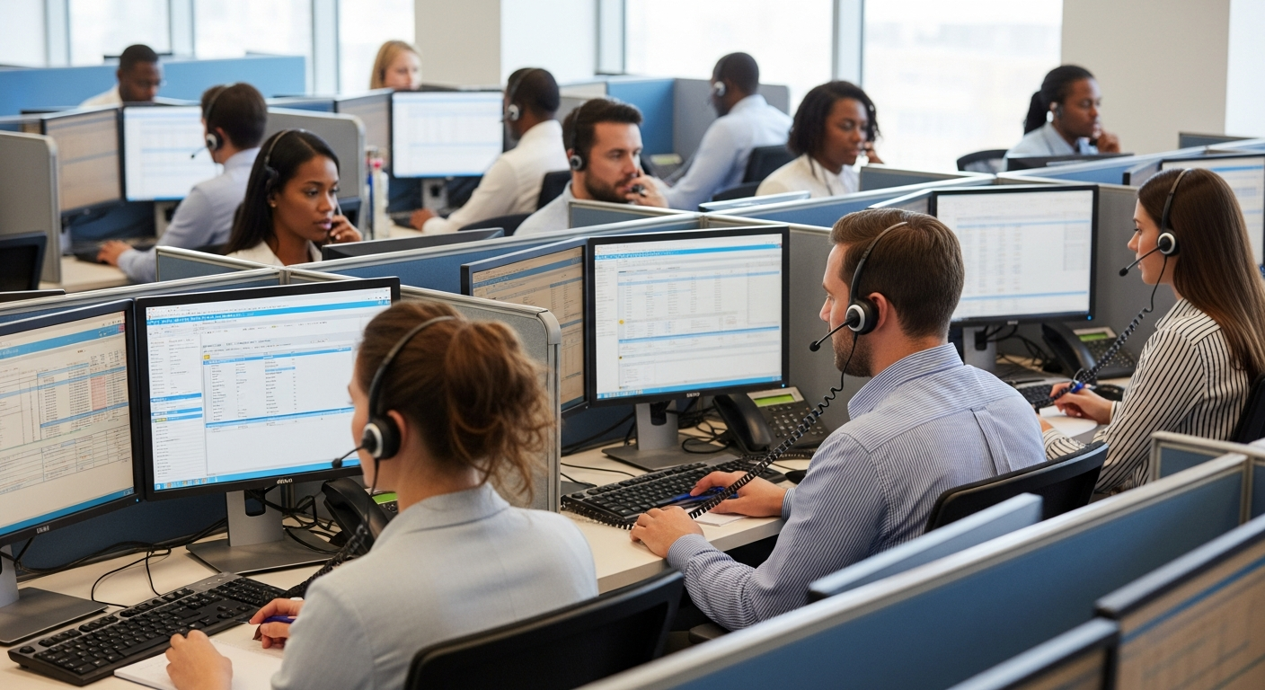 call center con tanti operatori