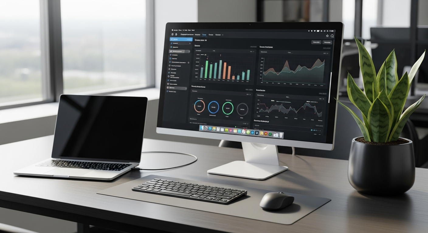 Postazione di lavoro aziendale ottimizzata con clean desk policy